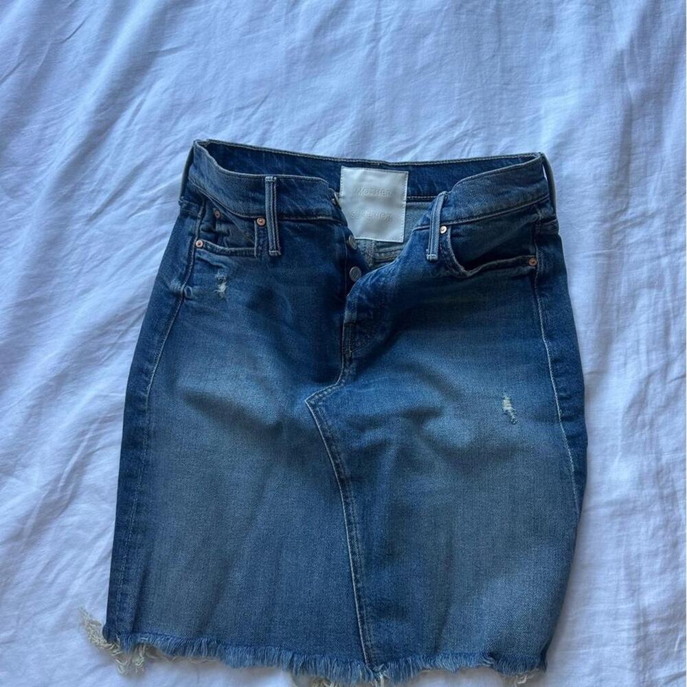 Mother superior blue denim skirt